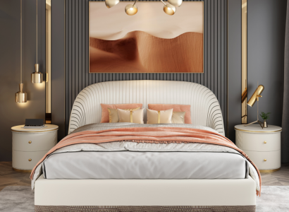 Luxury Double bed Beds Bedroom Furniture Design Hotel Furnishings